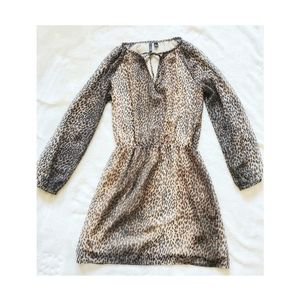 Mango suit animal print mini dress